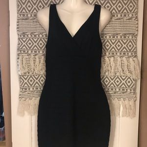 Black bodycon dress